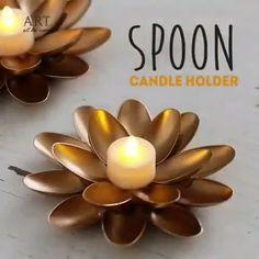 Spoon DIY Candleholder