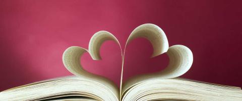 book page heart