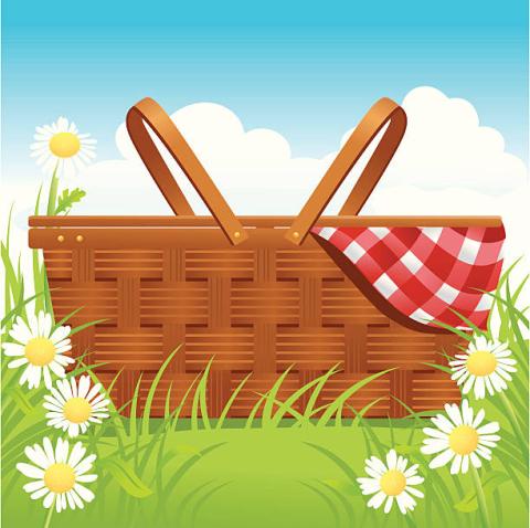 picnic basket clipart