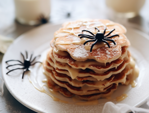 pancakes with spiders 