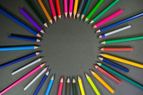 colored pencils photo