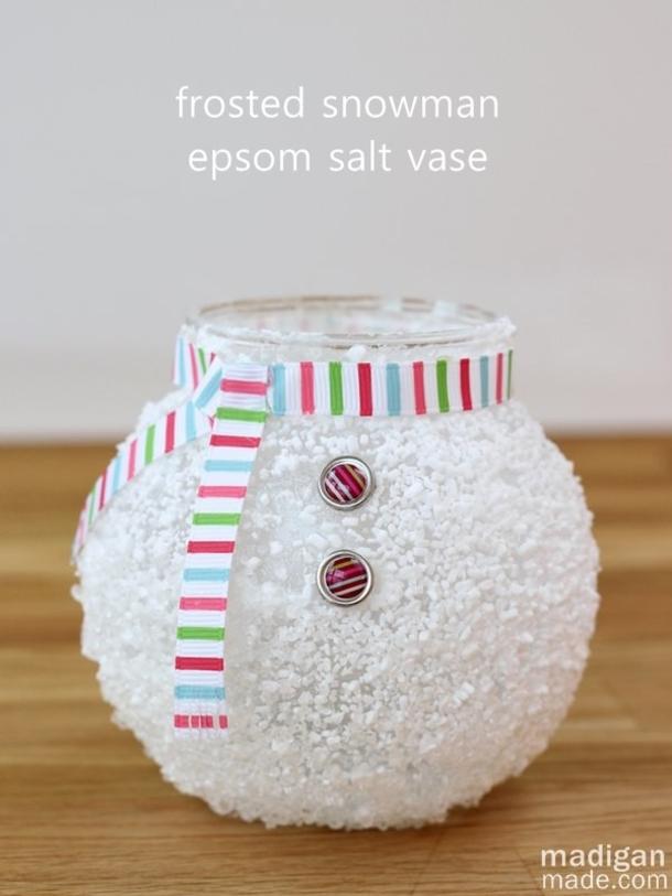 Snowman vase