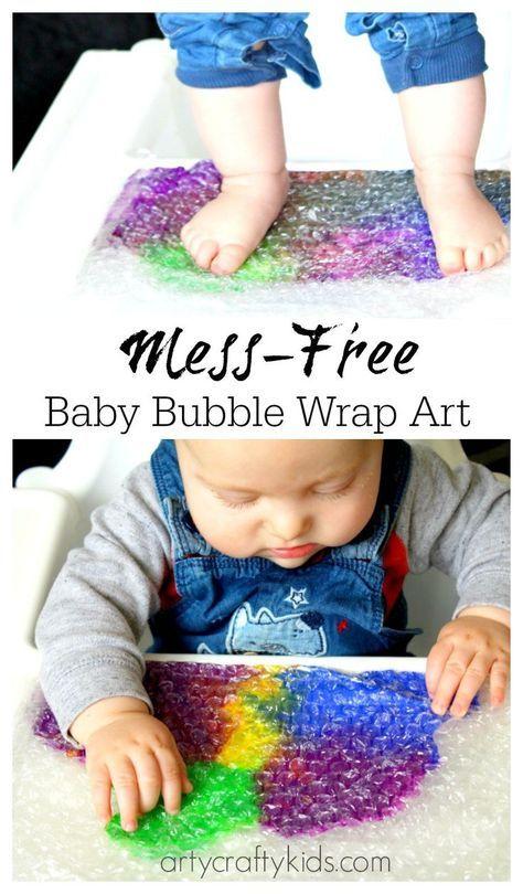 No Mess Bubble Wrap Art photo