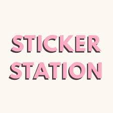 sticker station