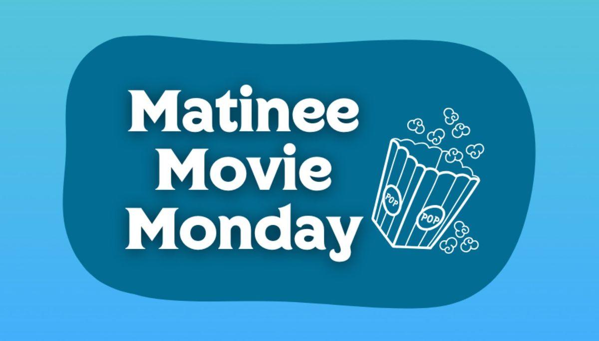 Blue Background with a White Popcorn Bucket