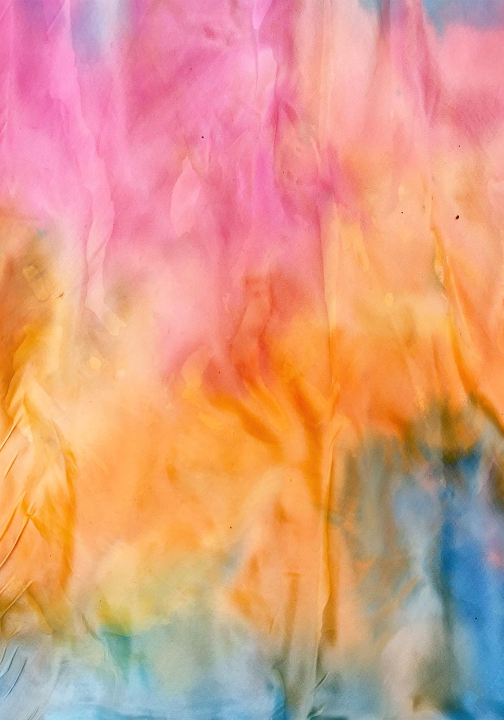 tissue paper tye dye shirt