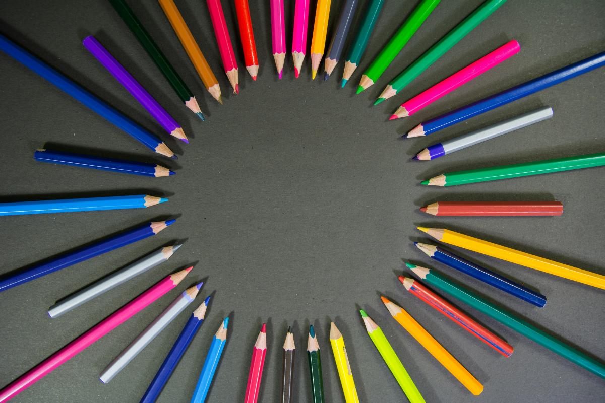 colored pencils photo