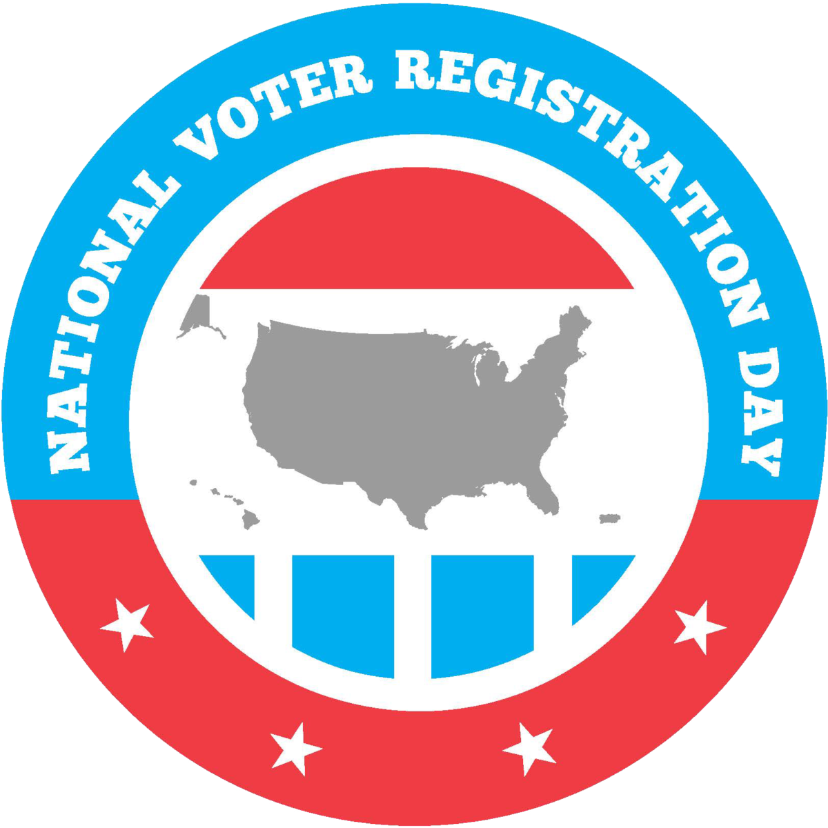 National Voter Registration Day sticker