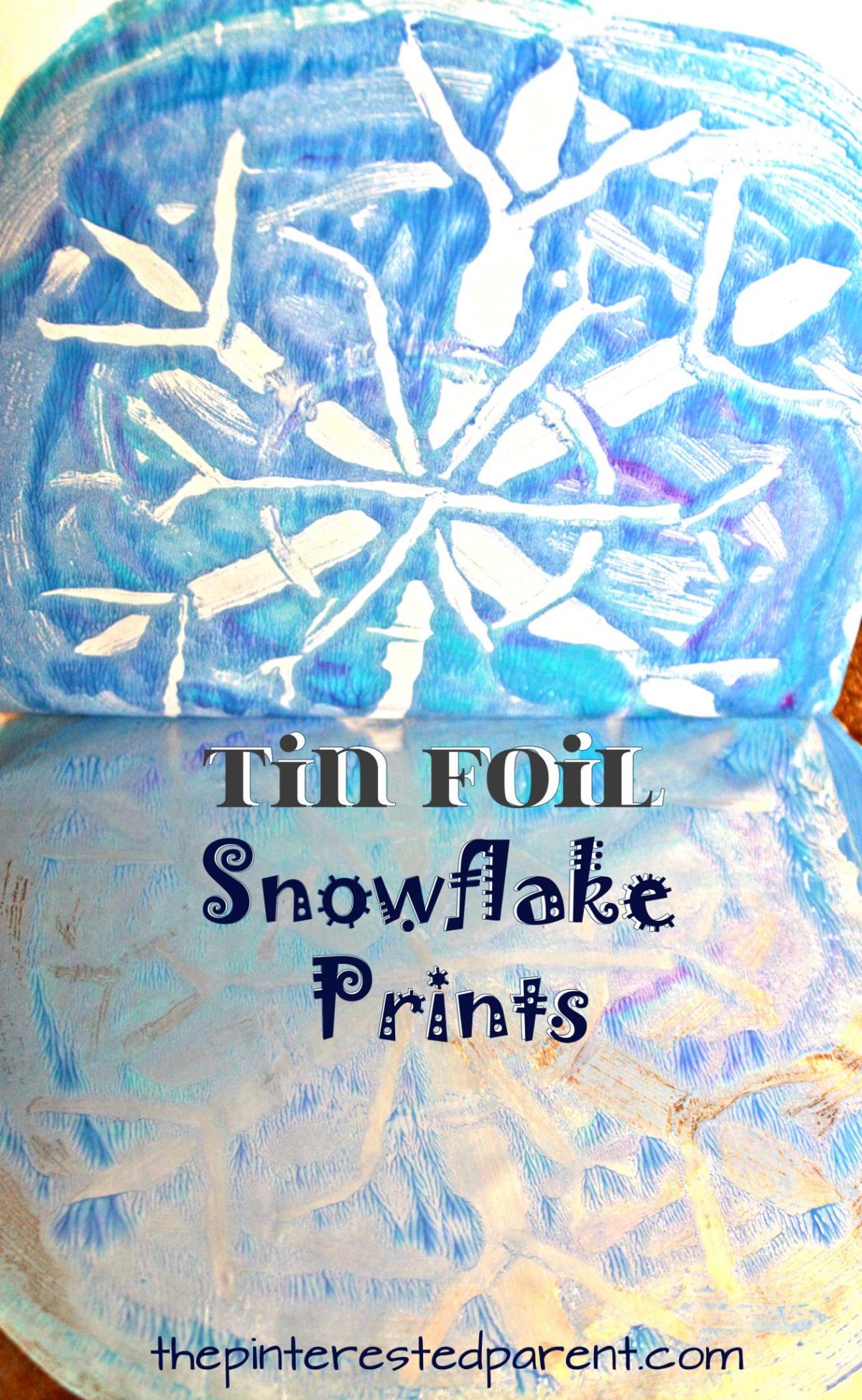 snowflake tin foil art